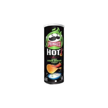 PRINGLES ΤΣΙΠΣ 160gr - (HOT KICKIN SOUR CREAM)