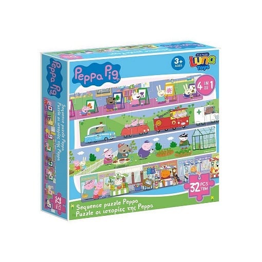 PUZZLE ΦΤΙΑΞΕ ΤΗΝ ΙΣΤΟΡΙΑ 32ΤΕΜ PEPPA PIG