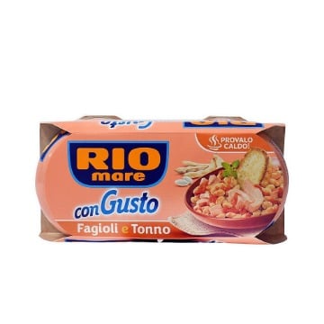 RIO MARE ΤΟΝΟΣ C/GUSTO 2x160gr. - (FAGIOLI)