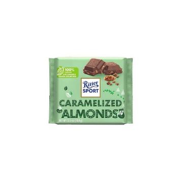 RITTER SPORT ΣΟΚΟΛΑΤΑ 100gr. - (ΓΑΛΑΚΤΟΣ ΜΕ ΚΑΡΑΜΕΛΩΜΕΝΑ ΑΜΥΓΔΑΛΑ)