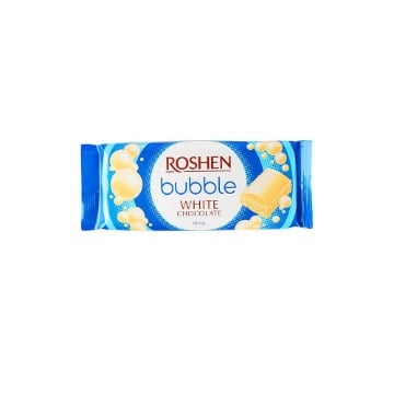 ROSHEN BUBBLE ΣΟΚΟΛΑΤΑ 80gr. - (ΛΕΥΚΗ)