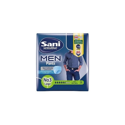 SANI MEN ΠΑΝΑ ΑΚΡΑΤΕΙΑΣ Νo 3 (12τεμ.) - (LARGE)