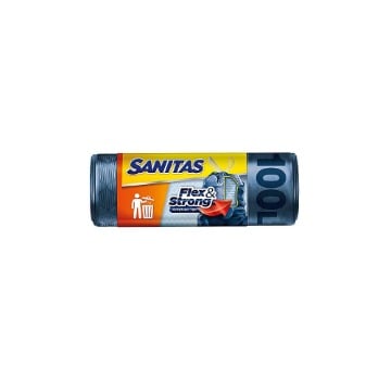 SANITAS ΣΑΚΟΥΛΑ ΑΠΟΡ/ΤΩΝ ΚΟΡΔΟΝΙ (70x90cm)(100 lt) (8τεμ.) - (FLEX AND STRONG)