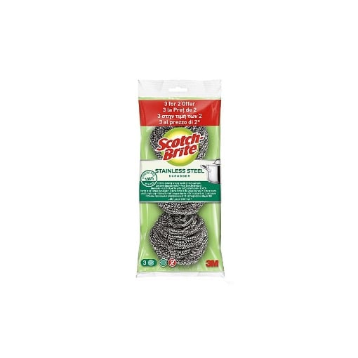 SCOTCH BRITE ΣΦΟΥΓΓΑΡΑΚΙΑ INOX - (2+1τεμ.)