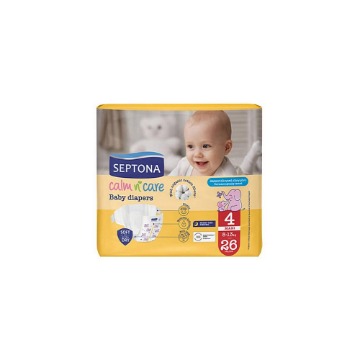 SEPTONA CALM N CARE BABY DIAPERS MAXI No 4 (26τεμ.) - (8-13kg)