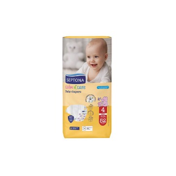 SEPTONA CALM N CARE BABY DIAPERS MAXI No 4 (52τεμ.) - (8-13kg)
