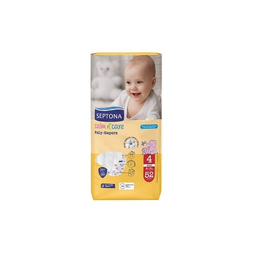SEPTONA CALM N CARE BABY DIAPERS MAXI No 4 (52τεμ.) - (8-13kg)