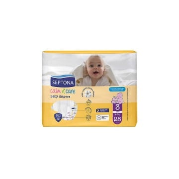 SEPTONA CALM N CARE BABY DIAPERS MIDI No 3 (28τεμ.) - (4-9kg)