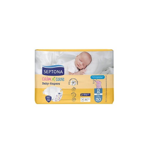 SEPTONA CALM N CARE BABY DIAPERS MINI No 2 (30τεμ.) - (3-6kg)
