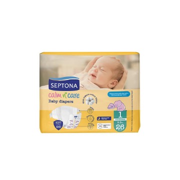 SEPTONA CALM N CARE BABY NEWBORN No 1 (26τεμ.) - (2-5kg)