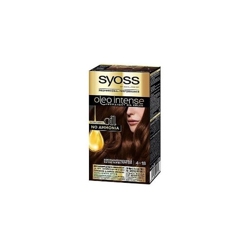 SYOSS ΒΑΦΗ ΜΑΛΛΙΩΝ OLEO - (Ν4-18) (ΚΑΣΤΑΝΟ ΜΑΡΟΝ)