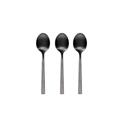 TNS ΚΟΥΤΑΛΙΑ ΦΑΓΗΤΟΥ INOX (3τεμ.) (ΜΑΥΡΑ) - (03-950-4075)