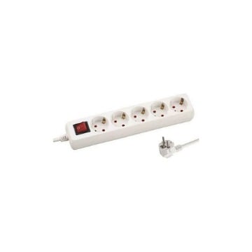 TNS ΠΟΛΥΜΠΡΙΖΟ 5Θ + 1,5m ΚΑΛΩΔΙΟ - (ΑΣΠΡΟ) (35-950-1046)