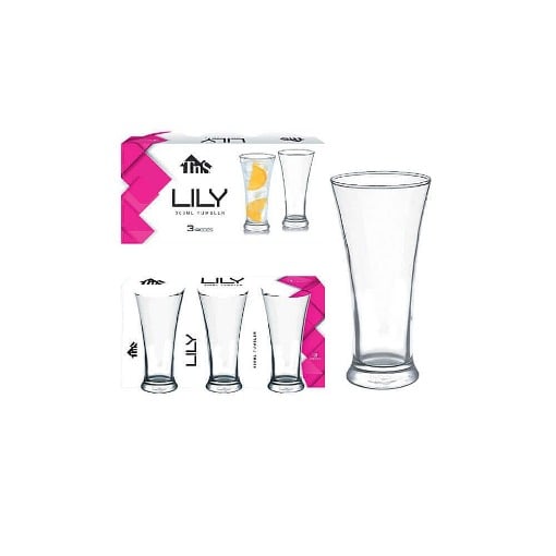 TNS ΠΟΤΗΡΙ ΓΥΑΛΙΝΟ ΝΕΡΟΥ 30cl (3τεμ.) - (LILLY)
