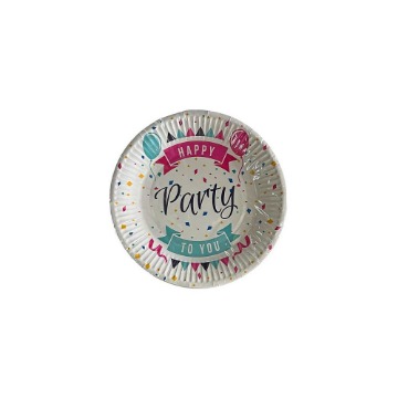 TNS ΧΑΡΤΙΝΑ ΠΙΑΤΑ PARTY - (18cm) (10τεμ.) (07-950-0092)
