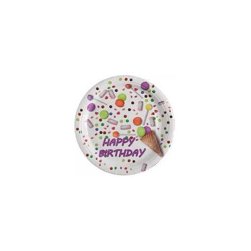 TNS ΧΑΡΤΙΝΑ ΠΙΑΤΑ PARTY - (18cm) (10τεμ.) (07-950-0093)