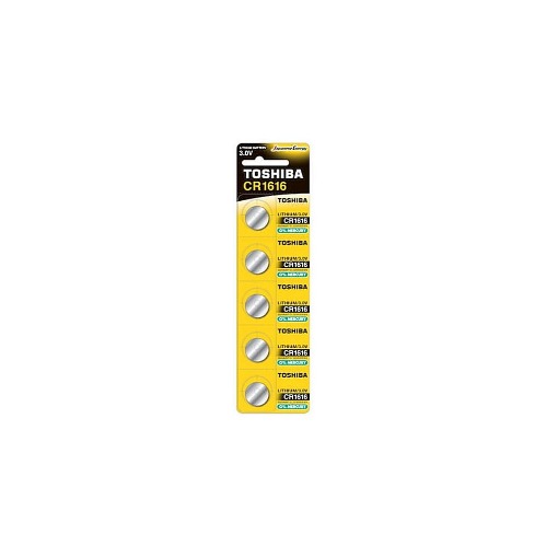 TOSHIBA ΜΠΑΤΑΡΙΑ 3V LITHIUM (5τεμ.) - (CR1616CP) - (ΜΕ ΦΟΡΟ 0,02€)