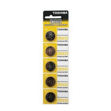 TOSHIBA ΜΠΑΤΑΡΙΑ  (5τεμ.) (CR2032) - (ΜΕ ΦΟΡΟ 0,02€)