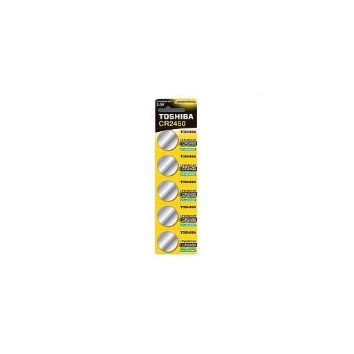 TOSHIBA ΜΠΑΤΑΡΙΑ 3V LITHIUM (5τεμ.) - (CR2450) - (ΜΕ ΦΟΡΟ 0,02€)