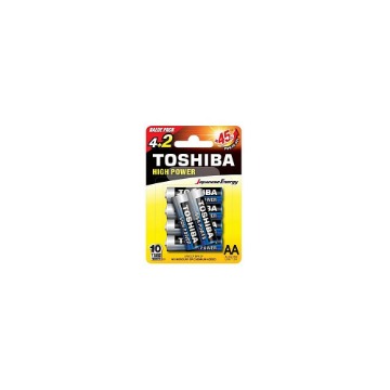 TOSHIBA ΜΠΑΤΑΡΙΑ AA (4+2τεμ. ΔΩΡΟ)- (ΜΕ ΦΟΡΟ 0,02€)