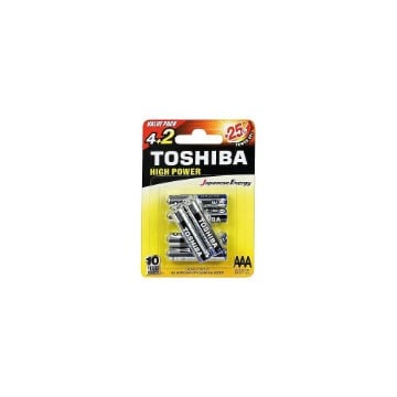 TOSHIBA ΜΠΑΤΑΡΙΑ AAA (4+2τεμ. ΔΩΡΟ) - (ΜΕ ΦΟΡΟ 0,02€)