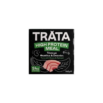 TRATA ΤΟΝΟΣ HIGH PROTEIN 140gr - (ΜΕ ΦΑΣΟΛΙΑ & ΣΠΑΝΑΚΙ)