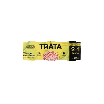 TRATA ΤΟΝΟΣ ΣΕ ΕΛΑΙΟΛΑΔΟ 80gr 2+1ΔΩΡΟ Σ16 