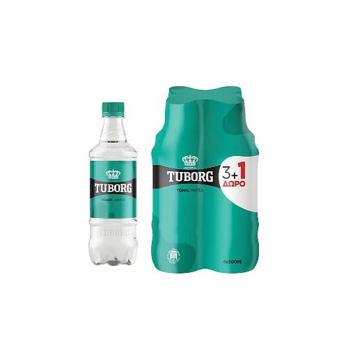 TUBORG TONIC WATER 500ml - (3+1 ΔΩΡΟ)