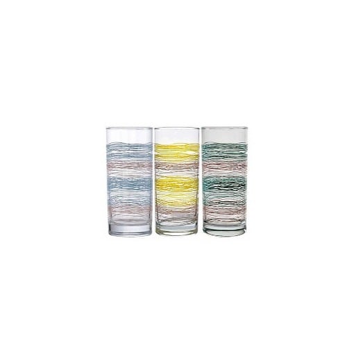 UNIGLASS (91206D412) ΠΟΤΗΡΙ ΓΥΑΛΙΝΟ ΝΕΡΟΥ CLASSICO COLORS - (6τεμ.)