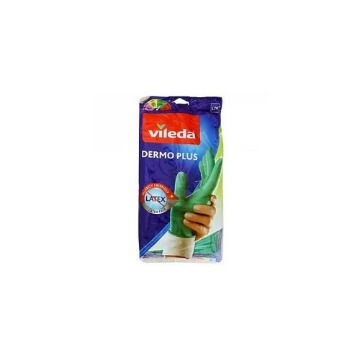 VILEDA ΓΑΝΤΙΑ ΝΙΤΡΙΛΙΟΥ DERMO PLUS - (ΠΡΑΣΙΝΑ) (LARGE)