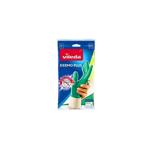 VILEDA ΓΑΝΤΙΑ ΝΙΤΡΙΛΙΟΥ DERMO PLUS - (ΠΡΑΣΙΝΑ) (MEDIUM)