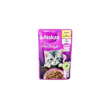 WHISKAS ΓΑΤΟΤΡΟΦΗ JUNIOR PURE DELIGHT 85gr. - (ΚΟΤΟΠΟΥΛΟ)