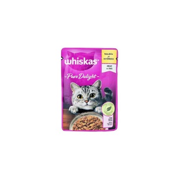 WHISKAS ΓΑΤΟΤΡΟΦΗ PURE DELIGHT 85gr. - (ΚΟΤΟΠΟΥΛΟ)