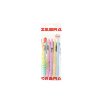 ZEBRA ΣΤΥΛΟ Ζ-GRIP PASTEL (5τεμ.) - (ΔΙΑΦΟΡΑ ΧΡΩΜΑΤΑ)