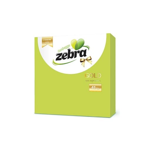 ZEBRA ΧΑΡΤΟΠΕΤΣΕΤΑ ΠΟΛΥΤΕΛΕΙΑΣ (33x33cm) - (35τεμ.) (ΠΡΑΣΙΝΗ)