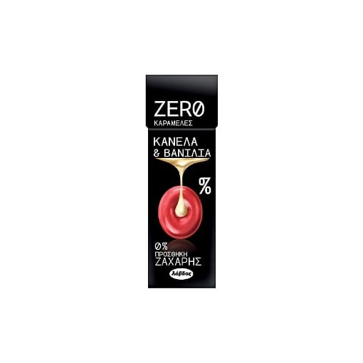 ZERO ΚΑΡΑΜΕΛΕΣ (36gr.x12τεμ.) - (ΚΑΝΕΛΑ & ΒΑΝΙΛΙΑ)