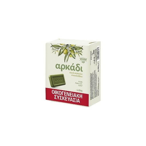 ΑΡΚΑΔΙ ΣΑΠΟΥΝΟΠΛΑΚΑ ΠΡΑΣΙΝΗ 4x150gr.