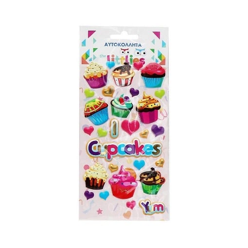 ΑΥΤΟΚΟΛΛΗΤΑ 10X22EK CUPCAKES THE LITTLIES