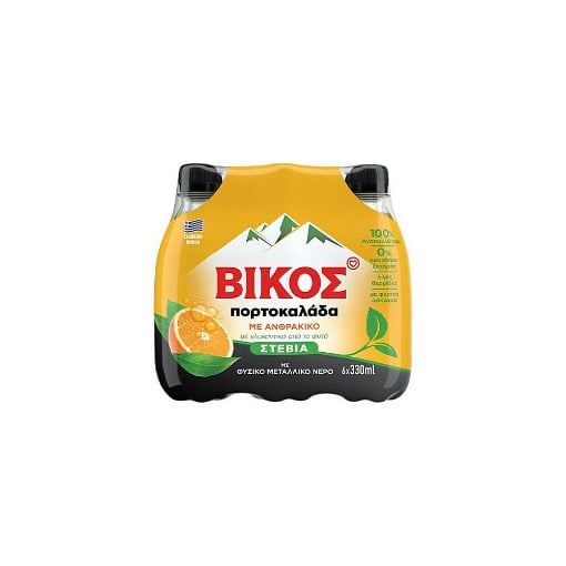 ΒΙΚΟΣ ΠΟΡΤΟΚΑΛΑΔΑ stevia (6x330ml)