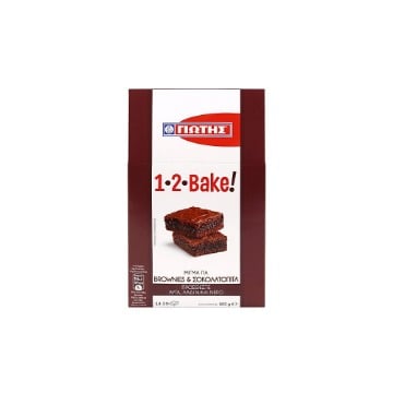 ΓΙΩΤΗΣ 1 2 BAKE PROTEIN ΜΙΓΜΑ 500gr. - (BROWNIES - ΣΟΚΟΛΑΤΑ)