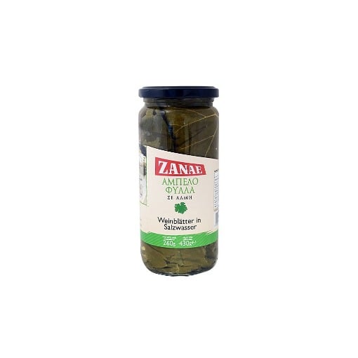 ΖΑΝΑΕ ΑΜΠΕΛΟΦΥΛΛΑ ΣΕ ΑΛΜΗ 430gr - (ΒΑΖΟ)