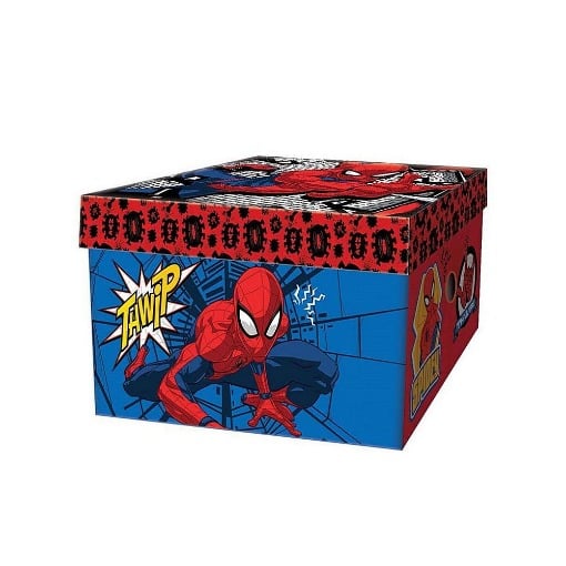 ΚΟΥΤΙ ΑΠΟΘΗΚΕΥΣΗΣ ΑΠΟ ΧΑΡΤΟΝΙ 33Χ24Χ18ΕΚ SPIDERMAN