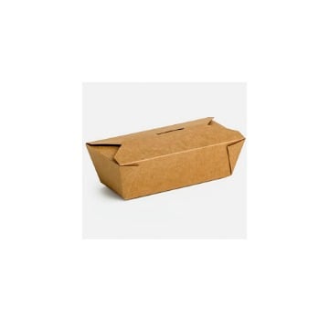 KRAFT DELIVERY BOX No 3 & 6 - (50τεμ.) - (21,5x16x6.3) - (19,6x13,9x6,3) - (2000ml) - (69oz)