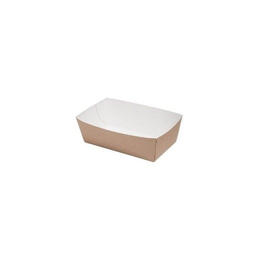 KRAFT ΣΚΑΦΑΚΙ ΦΑΓΗΤΟΥ 17oz (100τεμ.) - (12x17x4cm) (7x10.5x4cm)