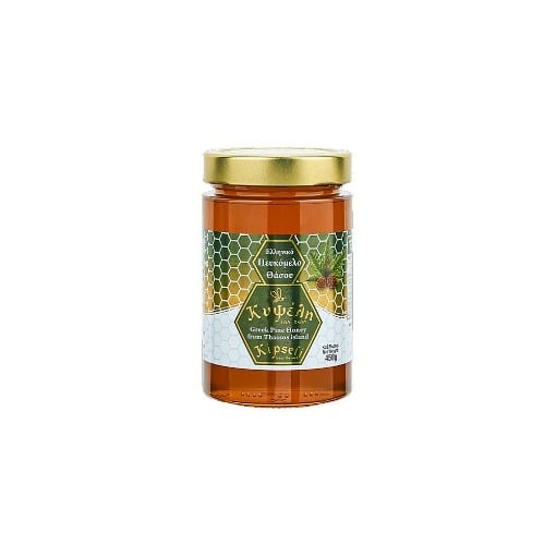 ΚΥΨΕΛΗ ΜΕΛΙ ΘΑΣΟΥ 450gr. - (ΠΕΥΚΟ)