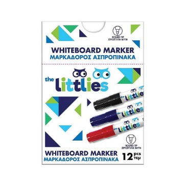 ΜΑΡΚΑΔΟΡΟΣ ΑΣΠΡΟΠΙΝΑΚΑ THE LITTLIES ΜΑΥΡΟ (12τεμ.)
