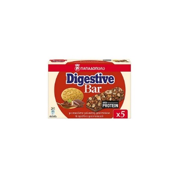 ΠΑΠΑΔΟΠΟΥΛΟΥ DIGESTIVE BARS ΜΕ ΠΡΩΤΕΪΝΗ (5x28gr.) - (ΣΟΚΟΛΑΤΑ ΓΑΛΑΚΤΟΣ,ΦΟΥΝΤΟΥΚΙΑ & ΠΡΑΛΙΝΑ ΦΟΥΝΤΟΥΚΙΟΥ)