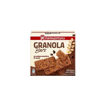 ΠΑΠΑΔΟΠΟΥΛΟΥ GRANOLA BARS (5x42gr.) - (ΣΟΚΟΛΑΤΑ)