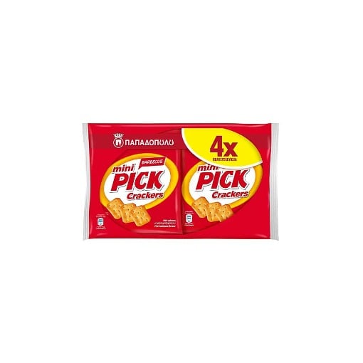 ΠΑΠΑΔΟΠΟΥΛΟΥ MINI PICK CRACKERS (4x70gr.) - (BARBEQUE)