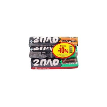 ΠΑΠΑΔΟΠΟΥΛΟΥ ΔΙΠΛΟΓΕΜΙΣΤΑ (6x230gr.) - (3xΠΡΑΛΙΝΑ+3xΑΛΑΤ/ΝΗ ΚΑΡΑΜΕΛΑ) (-10%)